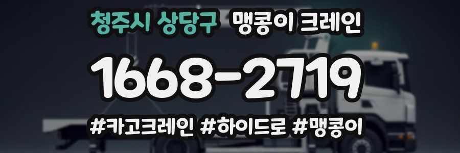 청주시 상당구 맹콩이 크레인