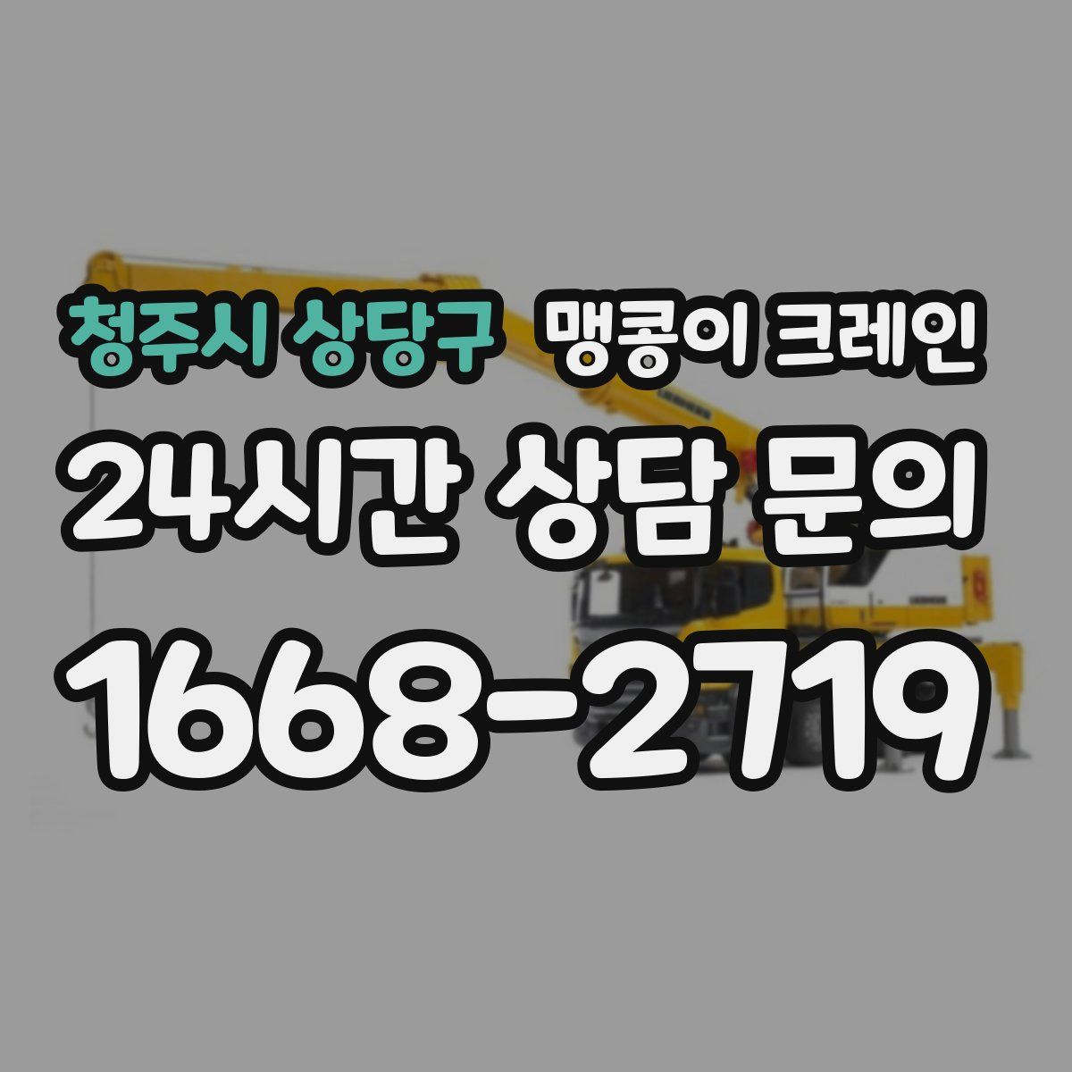 청주시 상당구 맹콩이 크레인
