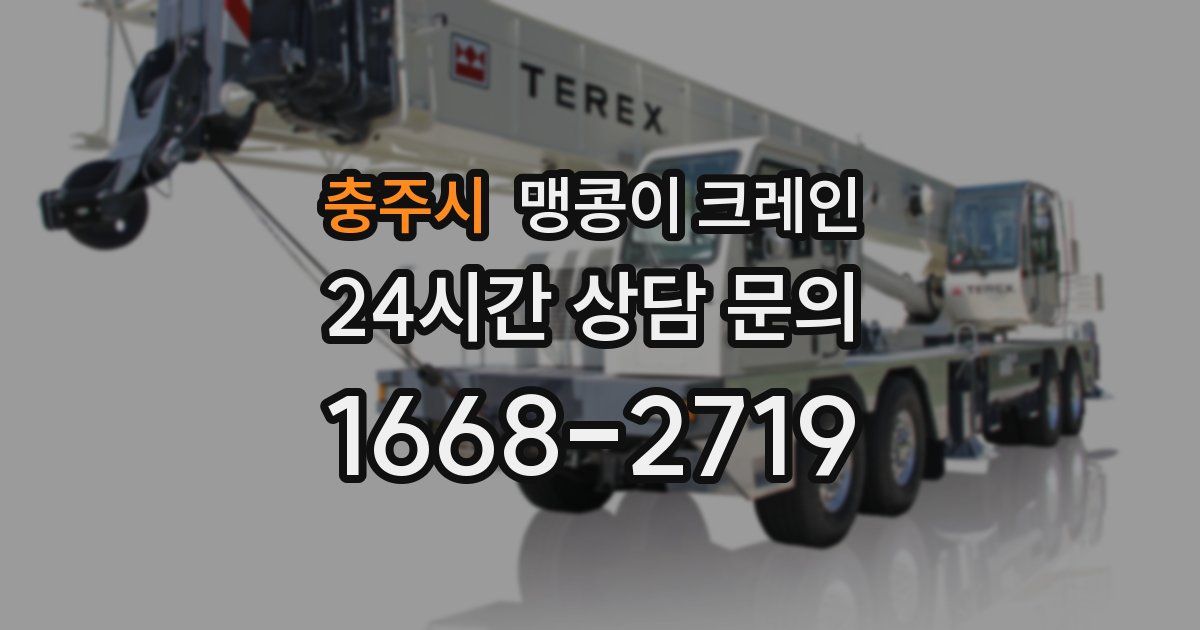 충주시 맹콩이 크레인