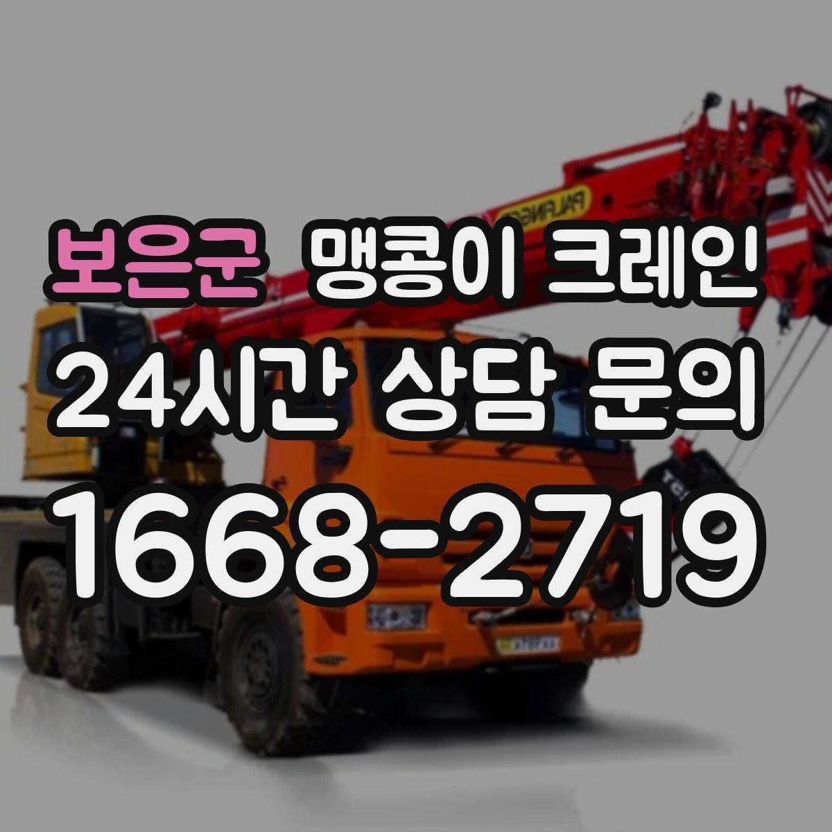 보은군 맹콩이 크레인