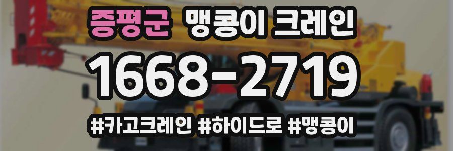 증평군 맹콩이 크레인