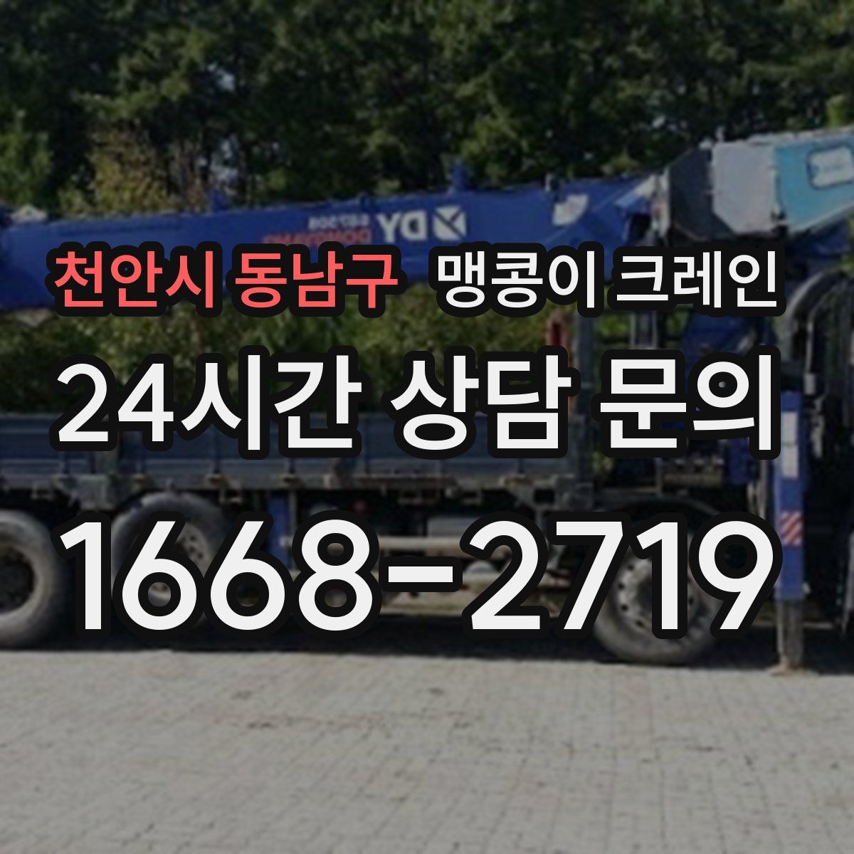 천안시 동남구 맹콩이 크레인