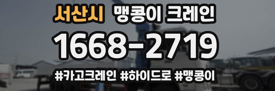 서산시 맹콩이 크레인