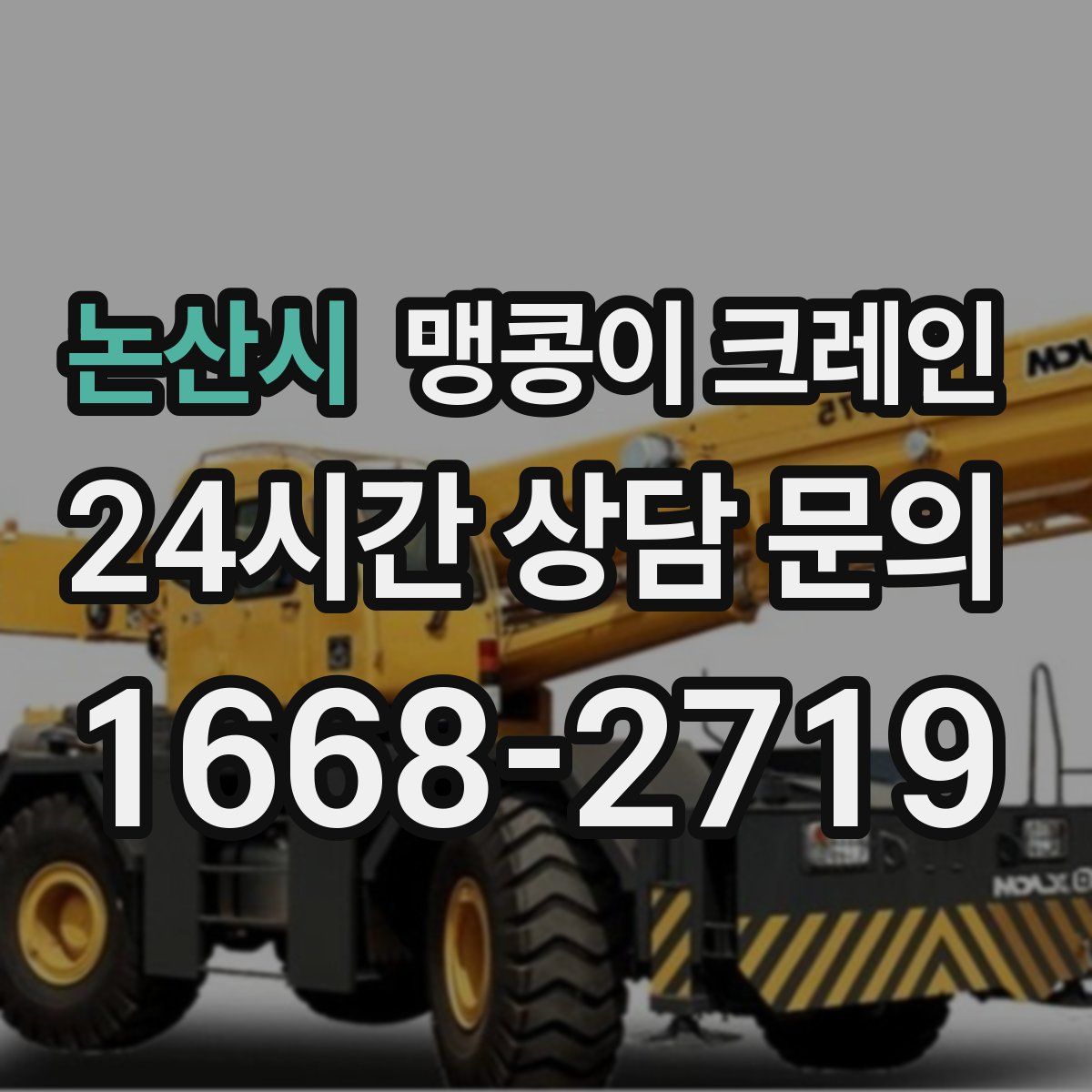 논산시 맹콩이 크레인