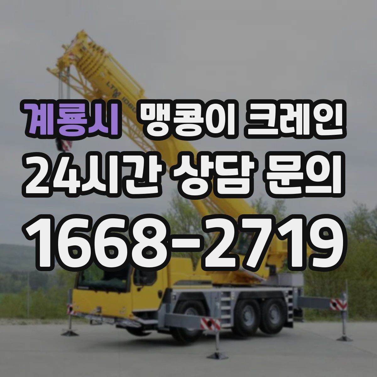 계룡시 맹콩이 크레인