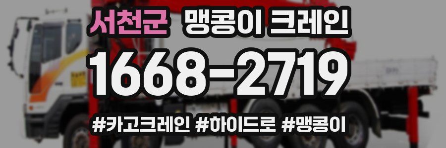 서천군 맹콩이 크레인