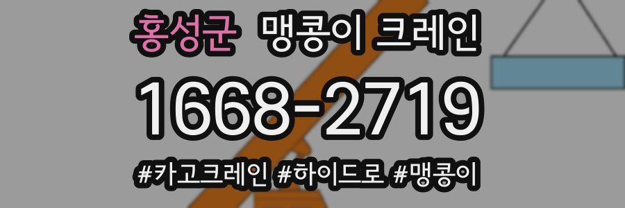 홍성군 맹콩이 크레인