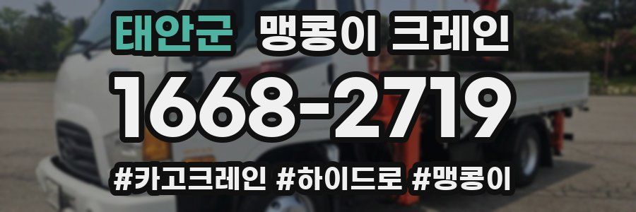 태안군 맹콩이 크레인