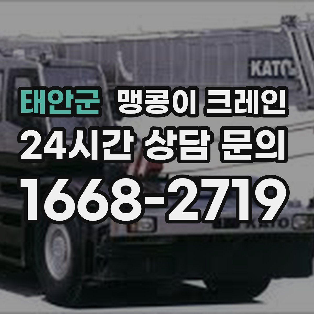 태안군 맹콩이 크레인