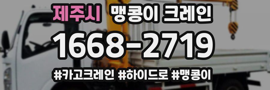 제주시 맹콩이 크레인