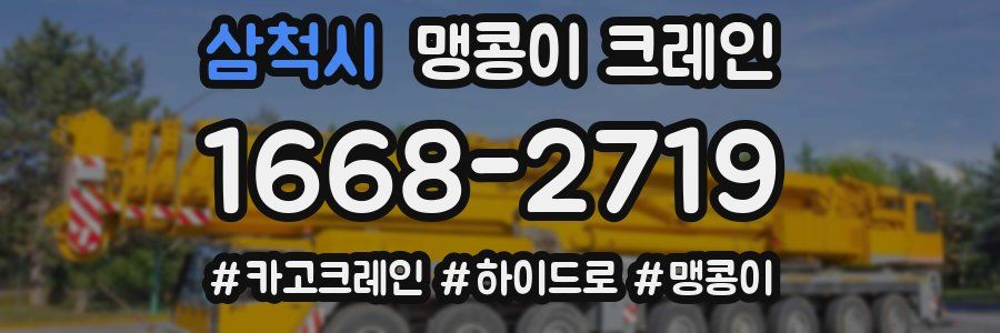 삼척시 맹콩이 크레인