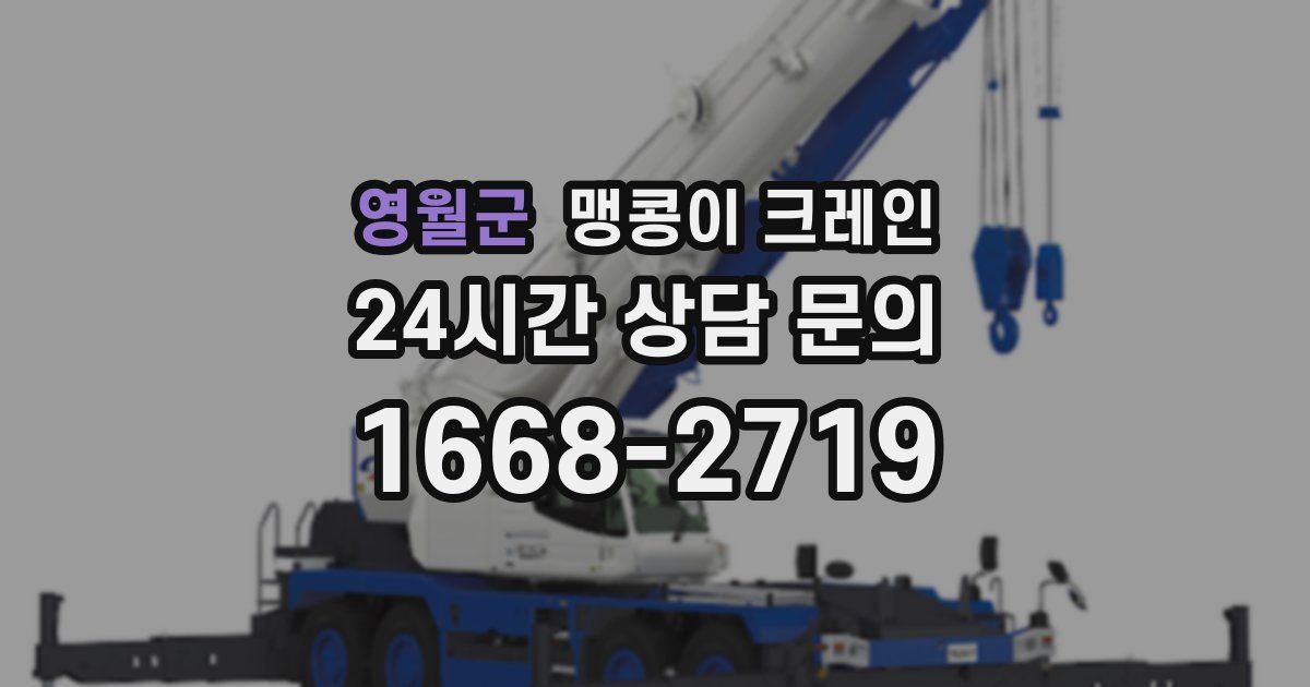 영월군 맹콩이 크레인