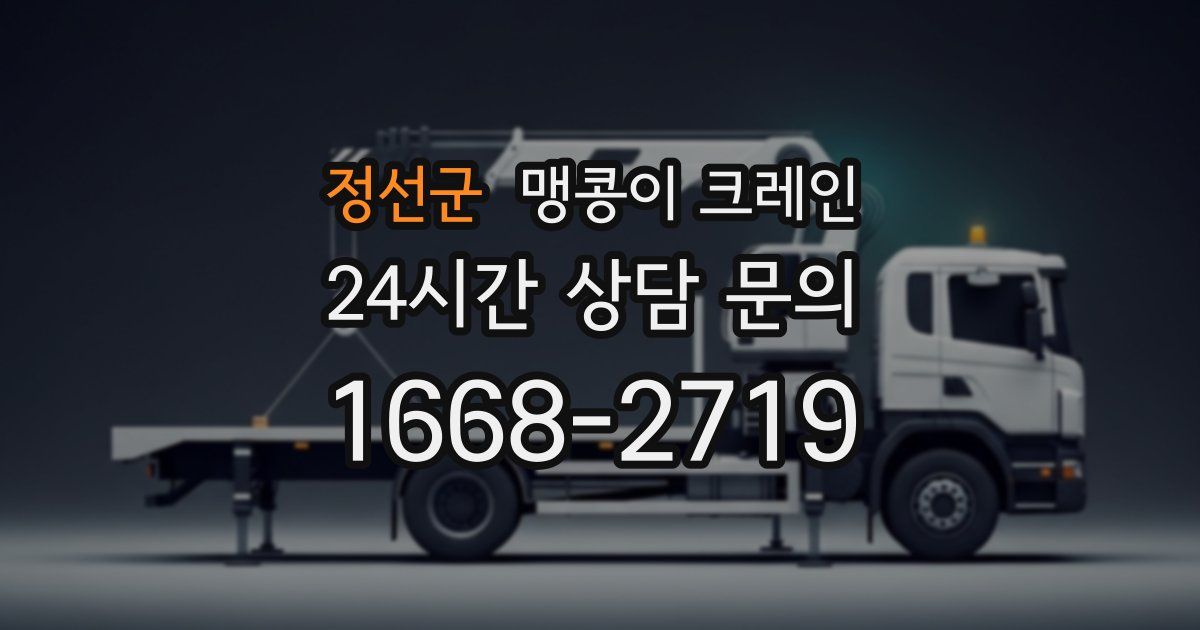 정선군 맹콩이 크레인