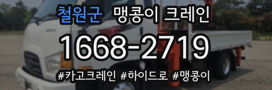 철원군 맹콩이 크레인