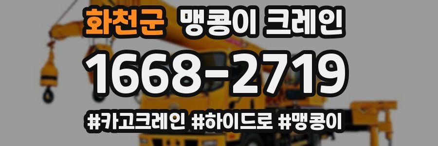화천군 맹콩이 크레인