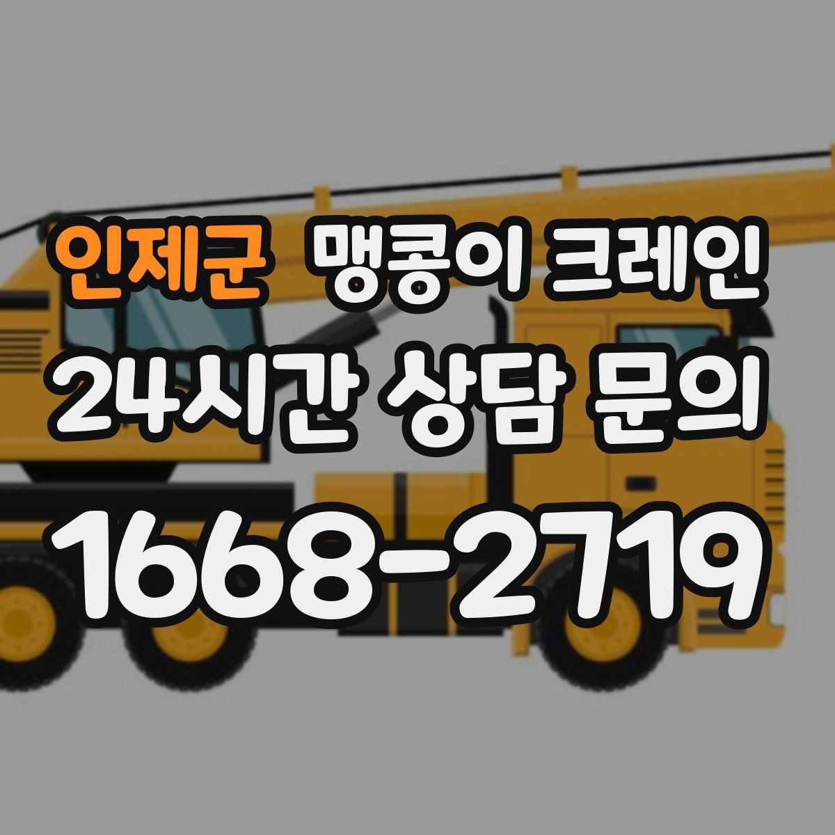 인제군 맹콩이 크레인