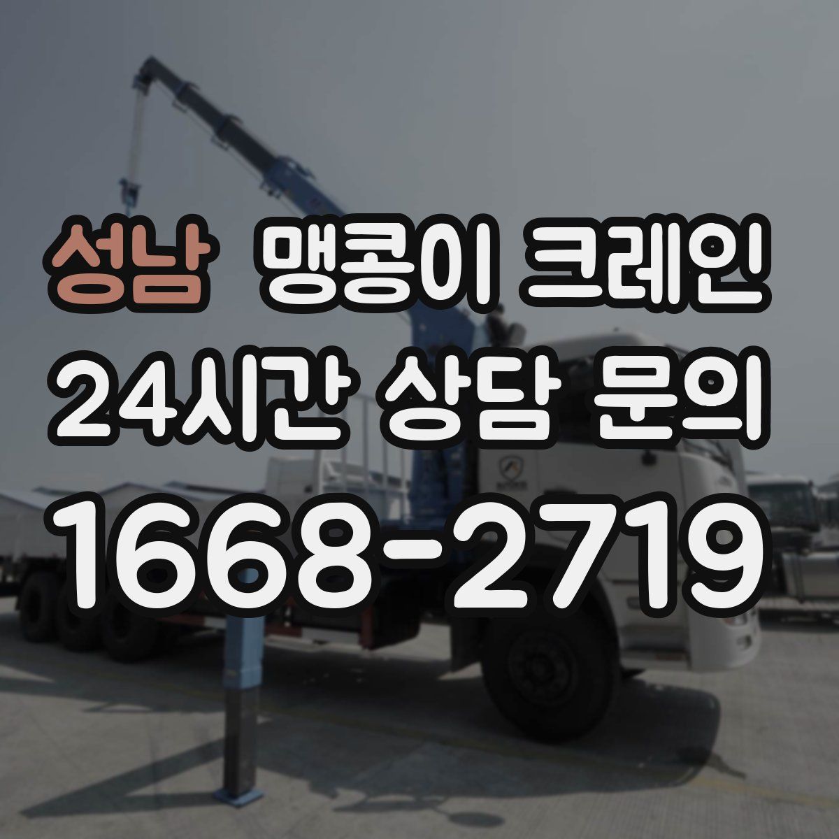 성남 맹콩이 크레인