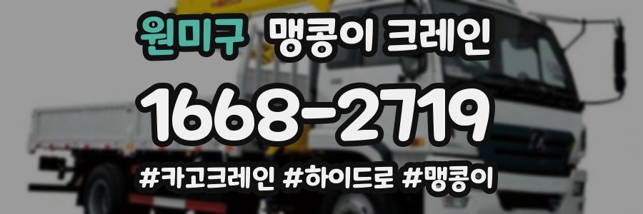 원미구 맹콩이 크레인