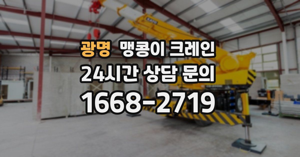 광명 맹콩이 크레인