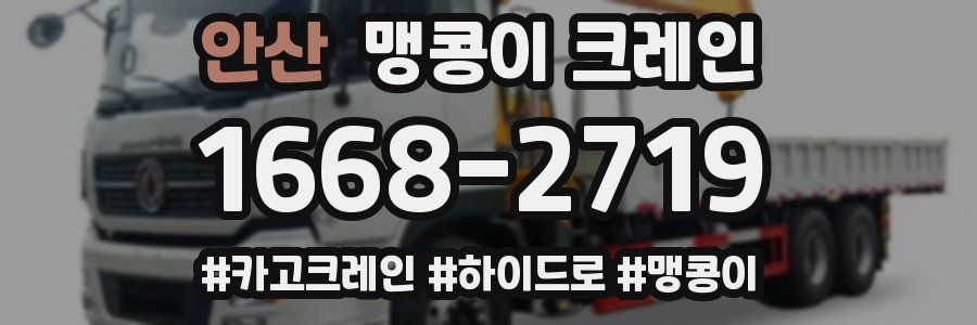 안산 맹콩이 크레인