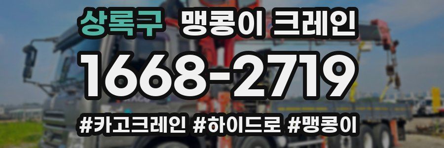 상록구 맹콩이 크레인
