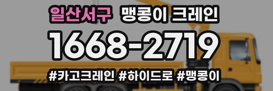 일산서구 맹콩이 크레인