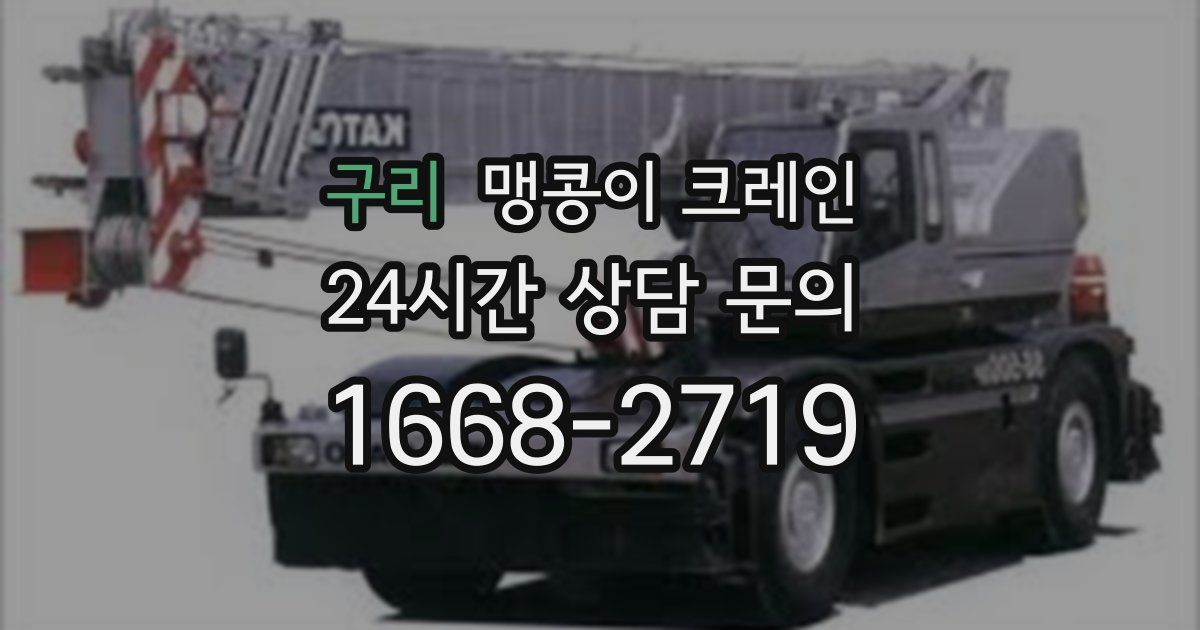 구리 맹콩이 크레인