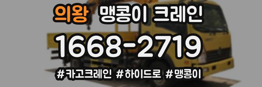 의왕 맹콩이 크레인