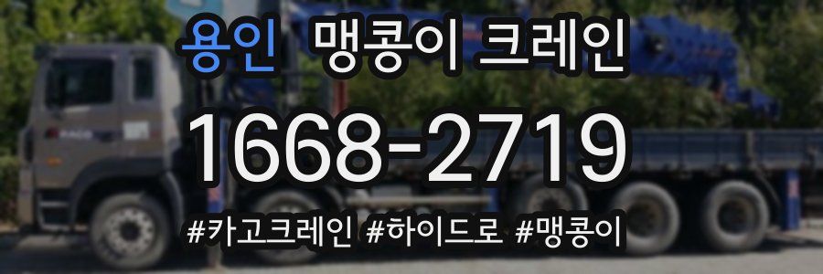 용인 맹콩이 크레인