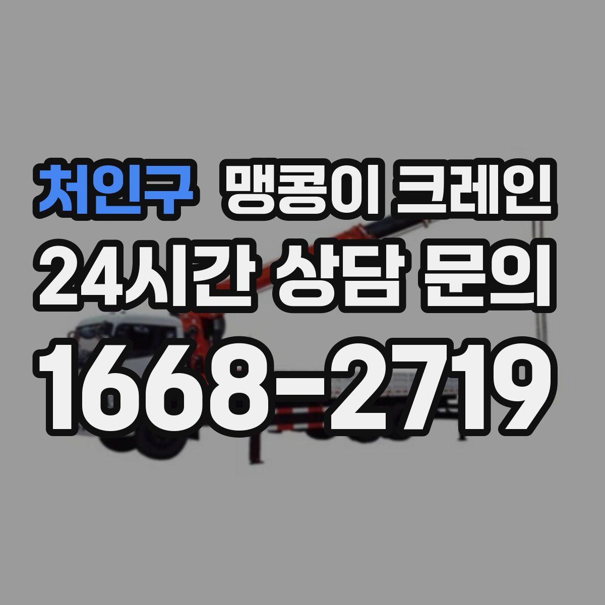 처인구 맹콩이 크레인