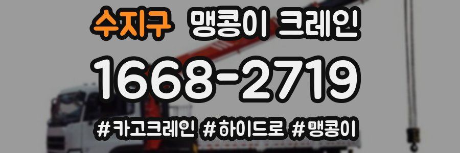 수지구 맹콩이 크레인
