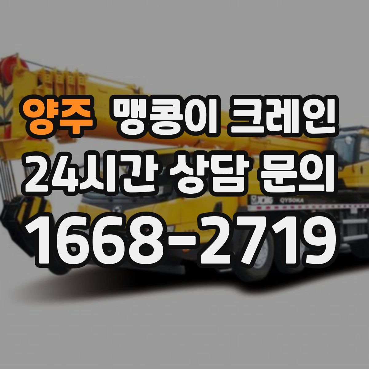 양주 맹콩이 크레인