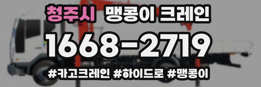 청주시 맹콩이 크레인