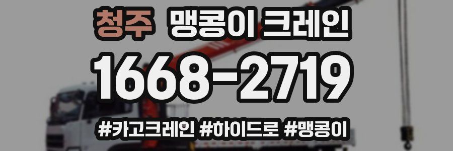 청주 맹콩이 크레인