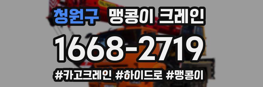 청원구 맹콩이 크레인