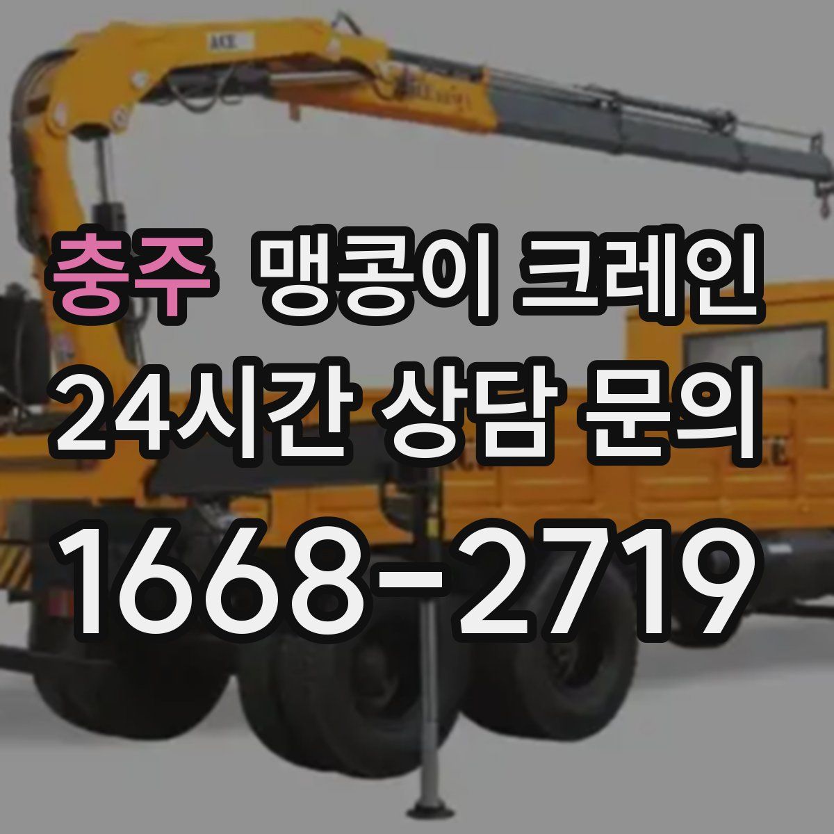 충주 맹콩이 크레인