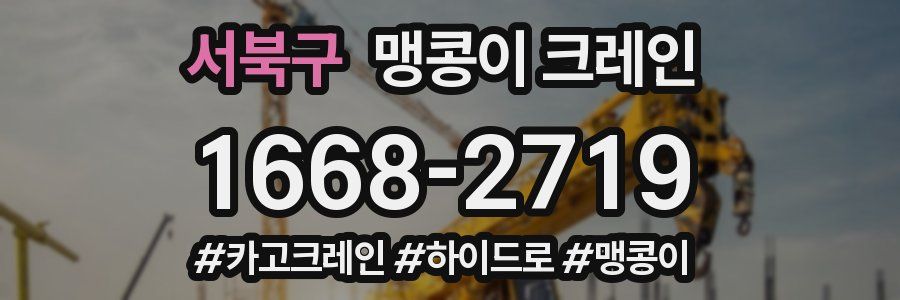 서북구 맹콩이 크레인