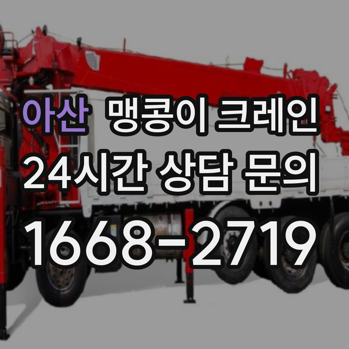 아산 맹콩이 크레인