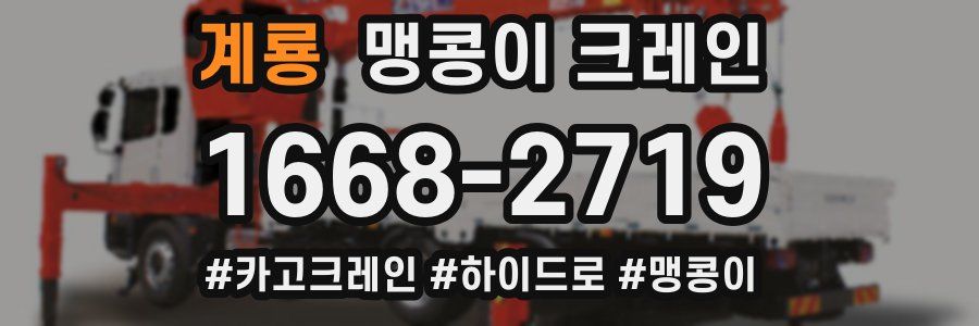 계룡 맹콩이 크레인
