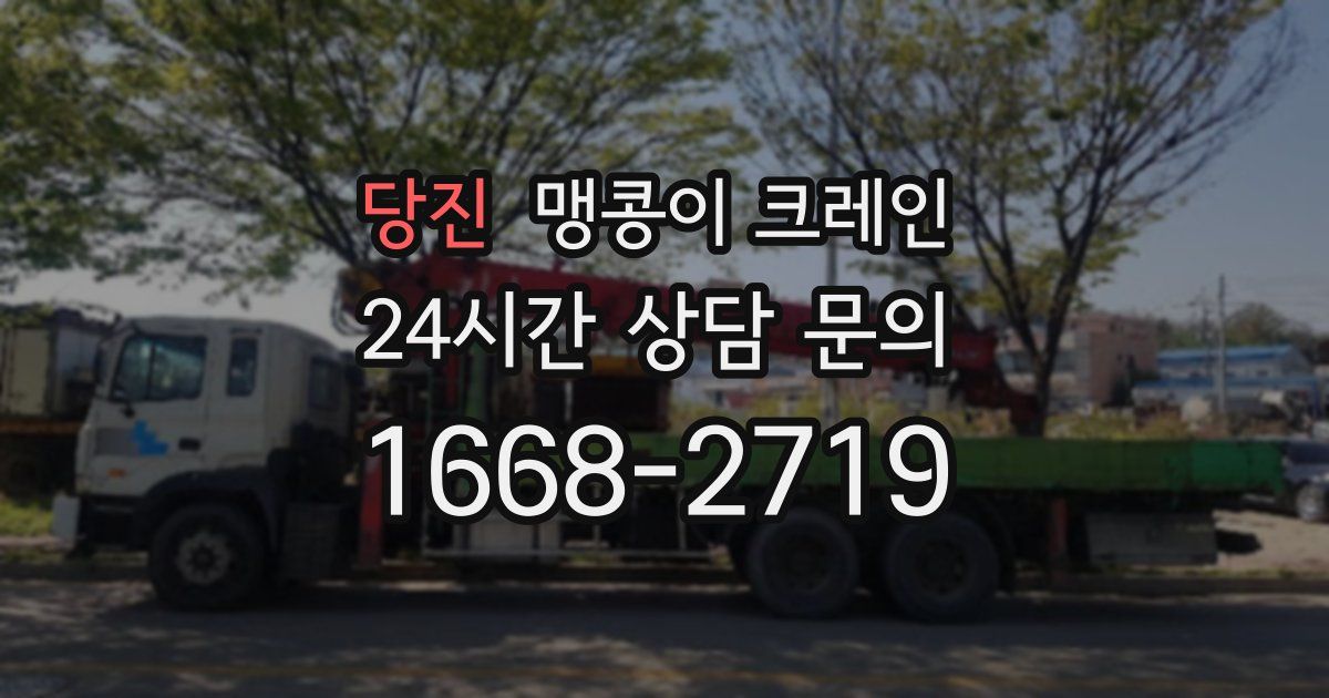 당진 맹콩이 크레인