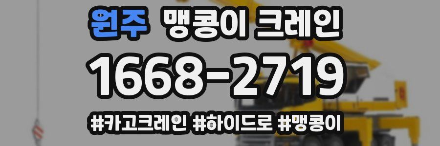 원주 맹콩이 크레인