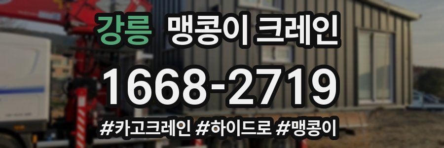 강릉 맹콩이 크레인