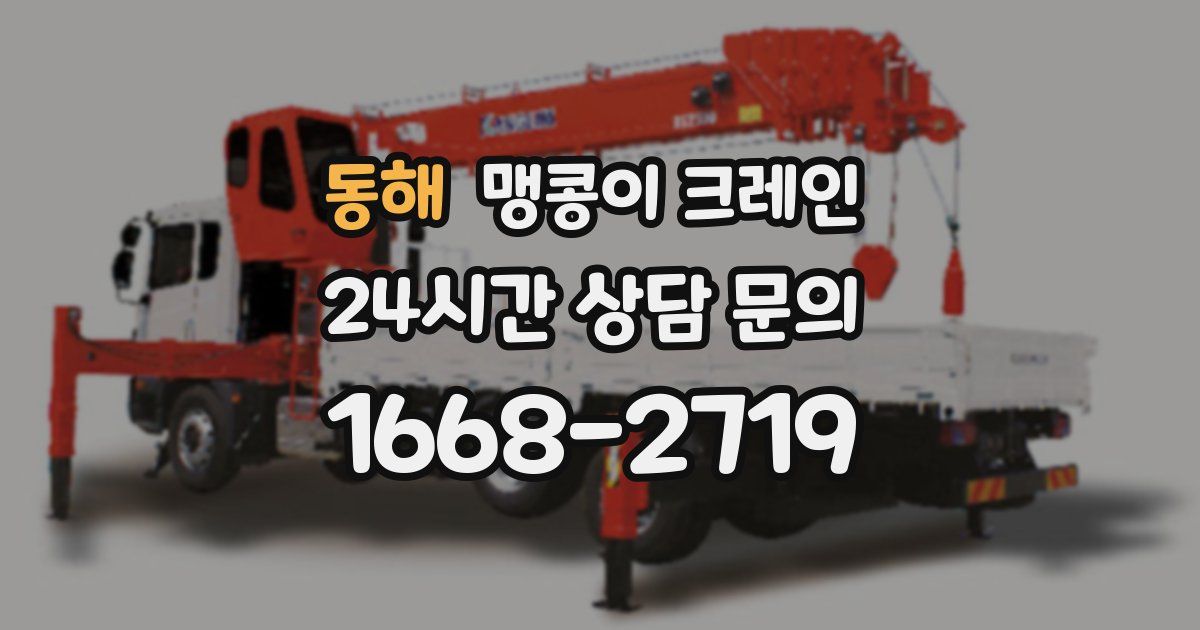 동해 맹콩이 크레인