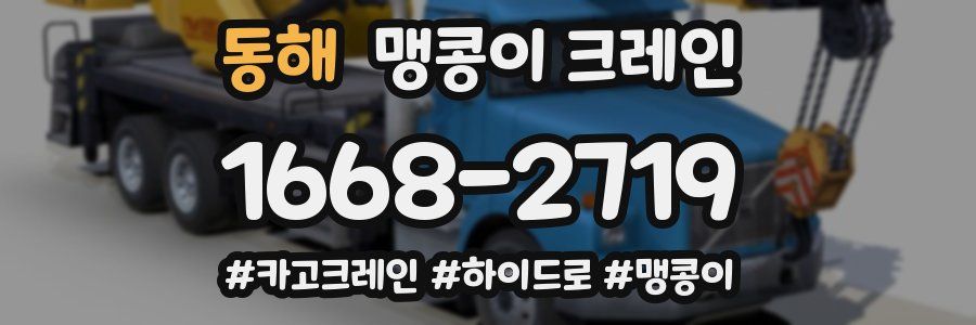 동해 맹콩이 크레인