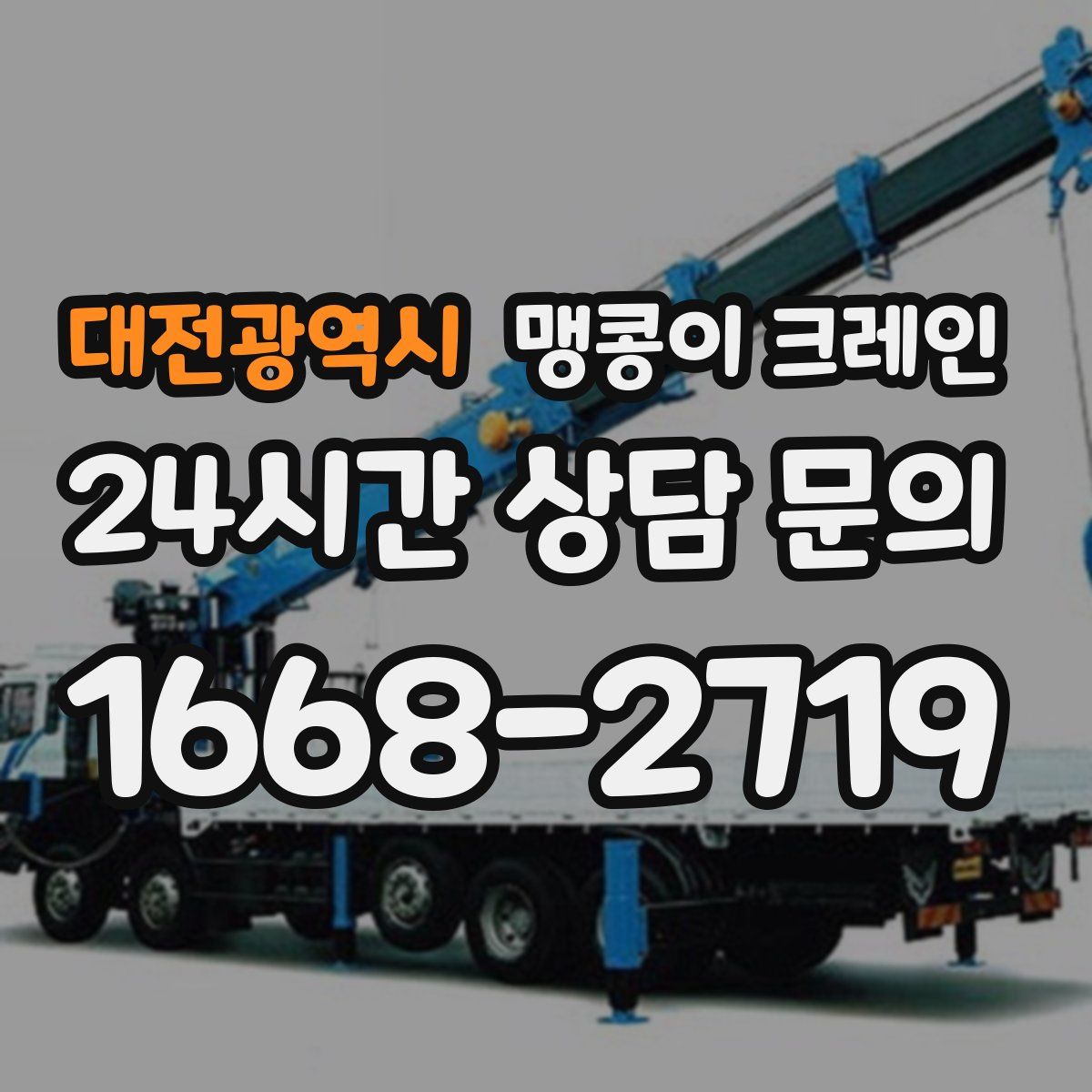 대전광역시 맹콩이 크레인