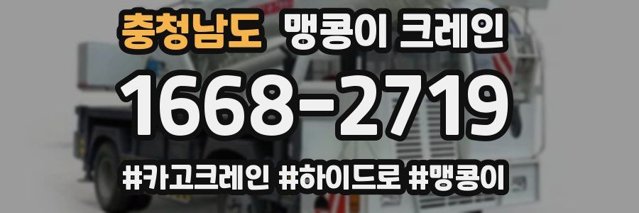 충청남도 맹콩이 크레인