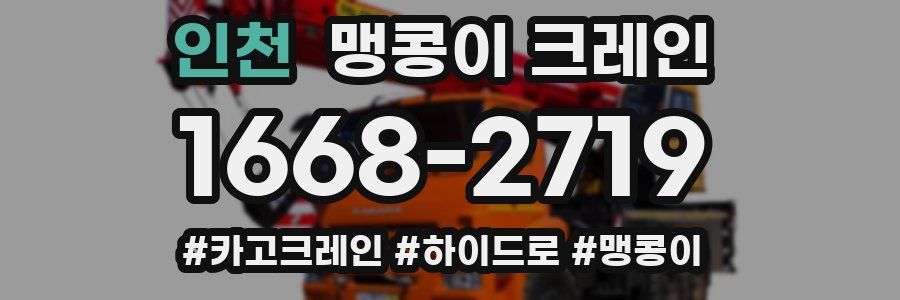 인천 맹콩이 크레인