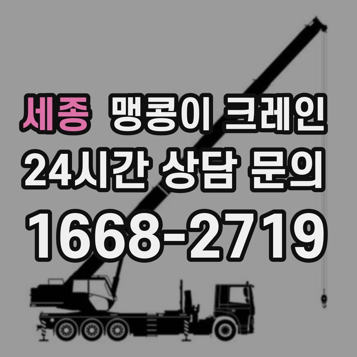 세종 맹콩이 크레인 진입로에 전선·간판이 있을 때 주의사항