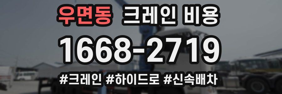 우면동 크레인 비용