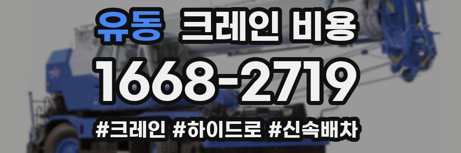 유동 크레인 비용